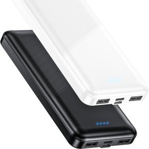 Feeke Portable-Charger-Power-Bank – 2 Pack 15000mAh Dual USB Power Bank Output 5V3.1A Fast Charging Portable Charger Compatible with Smartphones and All USB Devices