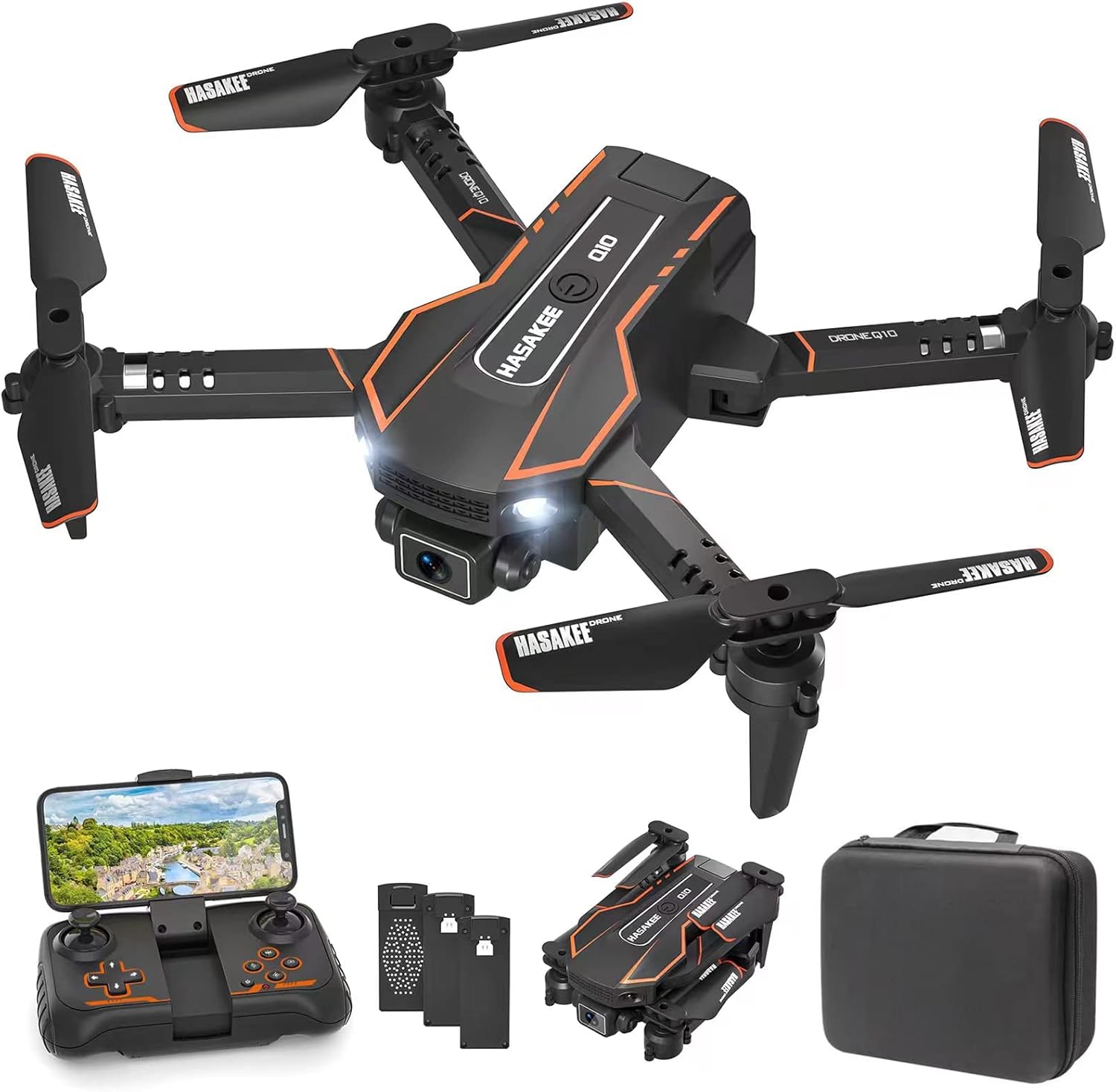 Mini Drone with Camera for Kids, Remote Control Helicopter Toys Gifts for Boys Girls, FPV RC Quadcopter with 1080P Live Video Camera, Gravity Control, 3 Batteries, Carrying Bag Mini Drone with Camera for Kids, Remote Control Helicopter Toys Gifts for Boys Girls, FPV RC Quadcopter with 1080P Live Video Camera, Gravity Control, 3 Batteries, Carrying Bag