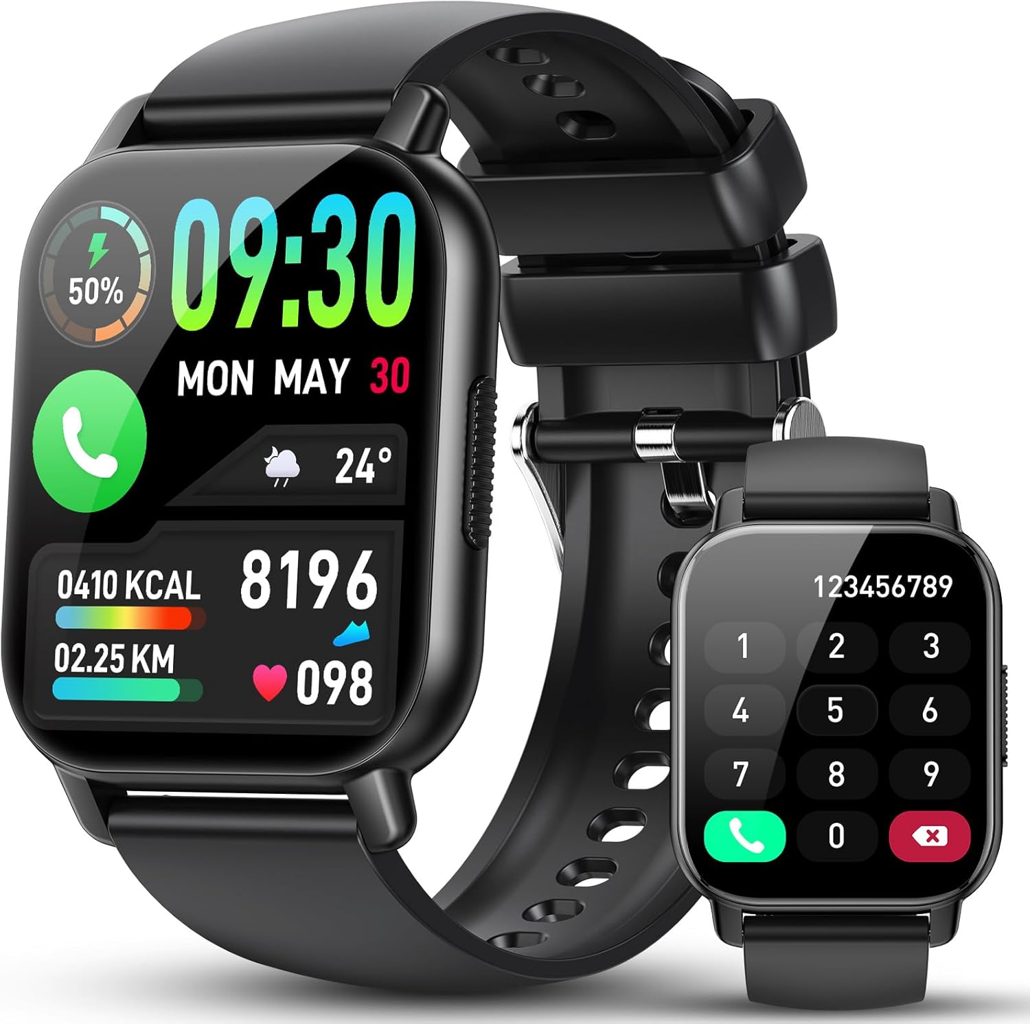 Smart Watch for Men/Women with Bluetooth Call and Message Reminder, Fitness Watch 1.85″ HD Touch Screen, Heart Rate/Sleep/Blood Oxygen/Steps Monitor, 112+ Sport Mode, Activity Trackers for Android iOS Smart Watch for Men/Women with Bluetooth Call and Message Reminder, Fitness Watch 1.85″ HD Touch Screen, Heart Rate/Sleep/Blood Oxygen/Steps Monitor, 112+ Sport Mode, Activity Trackers for Android iOS