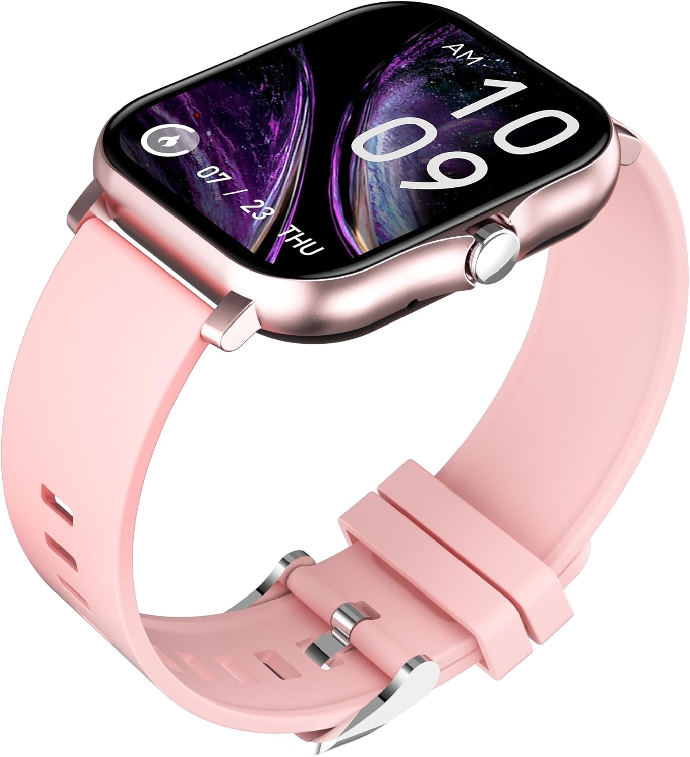 Smart Watch for Women Men(Answer/Make Calls) 1.83″, Smartwatch for iOS and Android,Fitness Tracker Watch IP67 Waterproof, Heart Rate, Sleep Monitor and Steps Calories Counter (Pink) Smart Watch for Women Men(Answer/Make Calls) 1.83″, Smartwatch for iOS and Android,Fitness Tracker Watch IP67 Waterproof, Heart Rate, Sleep Monitor and Steps Calories Counter (Pink)