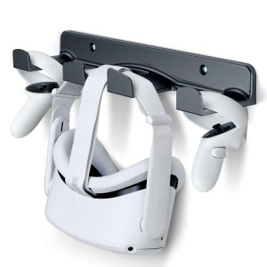 SOKUSIN VR Wall Mount – Storage Stand Holder Hook for Meta/Oculus Quest 2/3/Quest/Rift/Rift S/PSVR 2/Valve Index/HTC Vive/HP Reverb G2/Playstation VR Headsets, Gaming Controller Hanger Space Saving