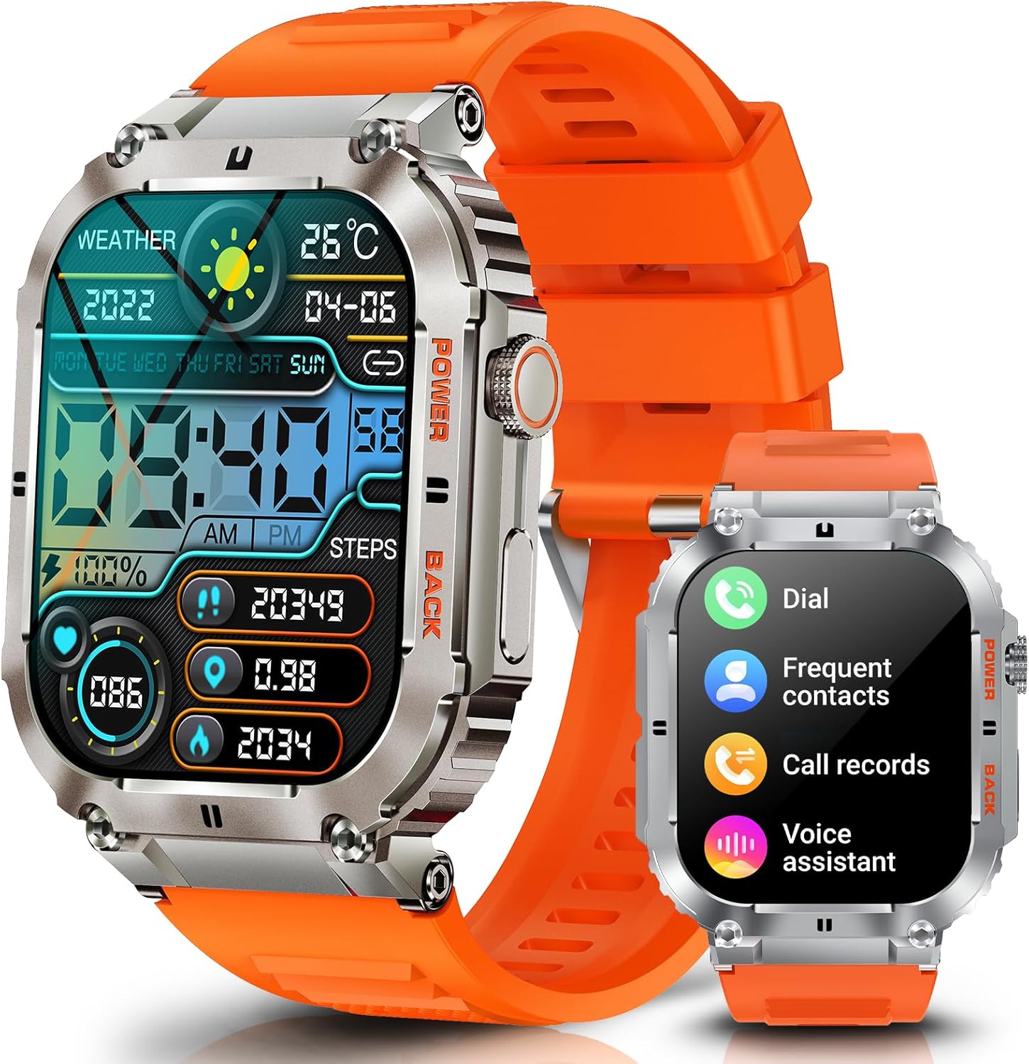 Smart Watch for Men Women Bluetooth Call, IP69K Waterproof Smartwatch Fitness Tracker with Heart Rate Monitor Blood Oxygen Pressure Tracking for Android & iOS Phone, 2″ Ultra HD Display Smart Watch for Men Women Bluetooth Call, IP69K Waterproof Smartwatch Fitness Tracker with Heart Rate Monitor Blood Oxygen Pressure Tracking for Android & iOS Phone, 2″ Ultra HD Display