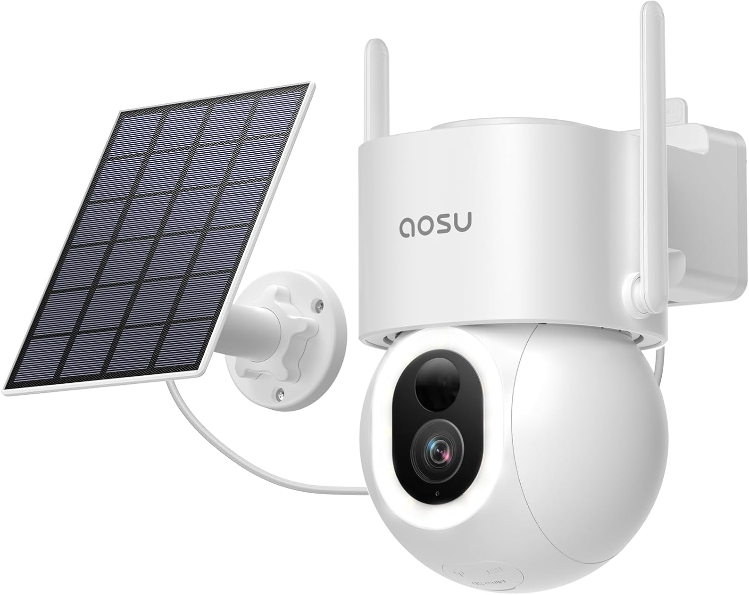 AOSU Security Cameras Wireless Outdoor, 3K/5MP Solar Powered Cameras for Home Security, 360° Pan/Tilt Surveillance, Color Night Vision, 2.4G WiFi Camera, Auto Tracking, AI Human/Vehicle/Pet Detection AOSU Security Cameras Wireless Outdoor, 3K/5MP Solar Powered Cameras for Home Security, 360° Pan/Tilt Surveillance, Color Night Vision, 2.4G WiFi Camera, Auto Tracking, AI Human/Vehicle/Pet Detection