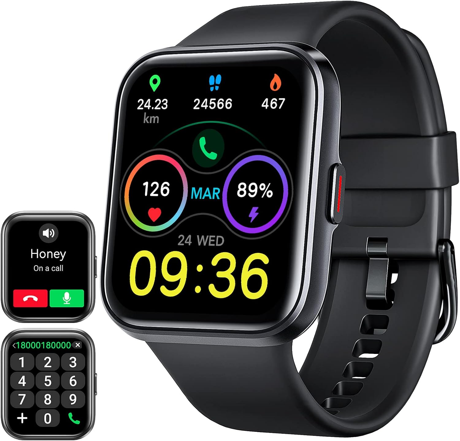 ENOMIR Smart Watch for Men Women(Answer/Make Call), Alexa Built-in,Fitness with Heart Rate SpO2 Sleep Monitor 100 Sports 5ATM Waterproof Activity Trackers and Smartwatches iOS&Android Phones ENOMIR Smart Watch for Men Women(Answer/Make Call), Alexa Built-in,Fitness with Heart Rate SpO2 Sleep Monitor 100 Sports 5ATM Waterproof Activity Trackers and Smartwatches iOS&Android Phones