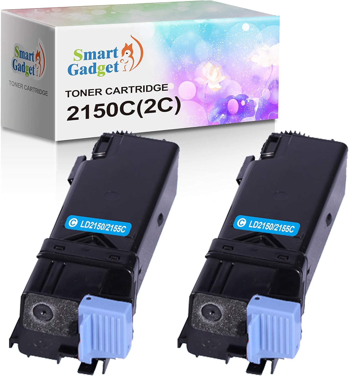 Compatible Toner Cartridge Replacement for Dell 2150CDN 2150 Used for Dell 2150cn 2155cn 2155cdn 2155 Printer (Dell Part: Cyan 331-0716, 2-Pack) Compatible Toner Cartridge Replacement for Dell 2150CDN 2150 Used for Dell 2150cn 2155cn 2155cdn 2155 Printer (Dell Part: Cyan 331-0716, 2-Pack)