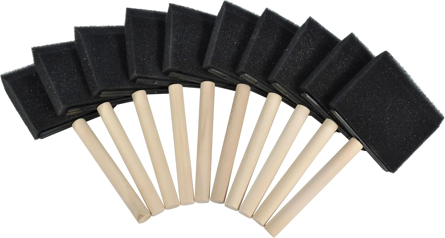 School Smart Wedge Shaped Foam Brush – 3 inches – Pack of 10 School Smart Wedge Shaped Foam Brush – 3 inches – Pack of 10