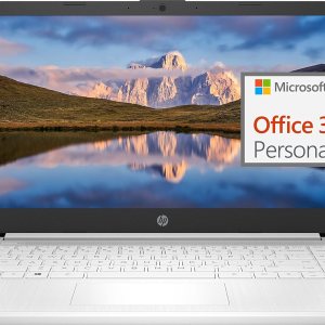 HP Newest 14″ Ultral Light Laptop for Students and Business, Intel Quad-Core N4120, 8GB RAM, 192GB Storage(64GB eMMC+128GB Micro SD), 1 Year Office 365, Webcam, HDMI, WiFi, USB-A&C, Win 11 S (Renewed)
