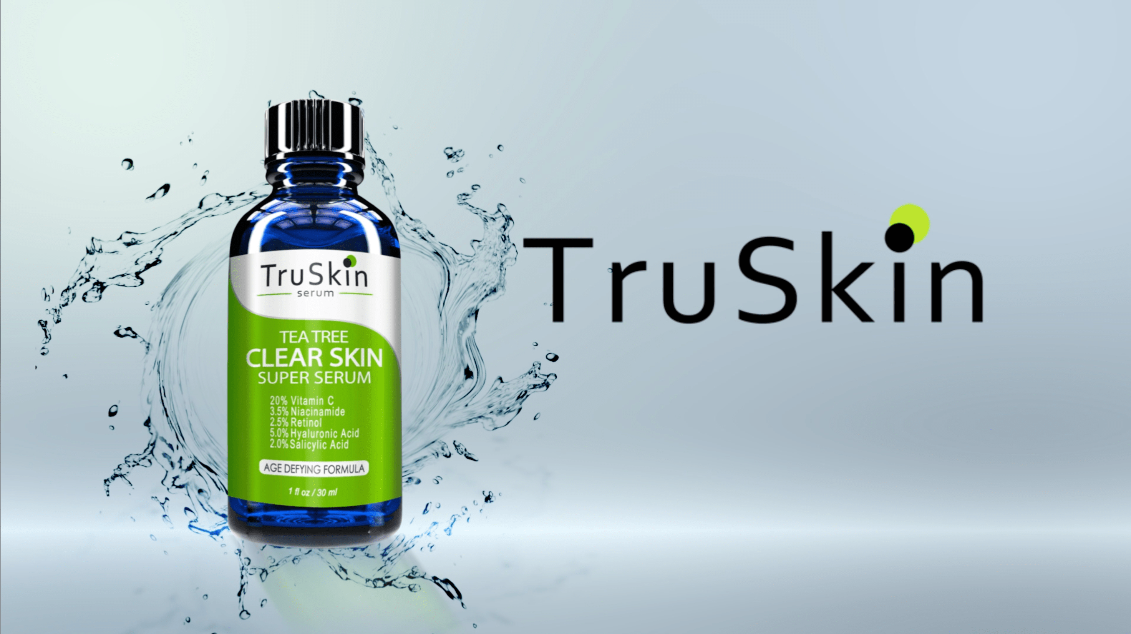TruSkin Tea Tree Clear Skin Super Serum, Formulated with Tea Tree Oil, Vitamin C, Salicylic Acid, Niacinamide & Retinol…