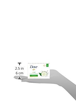 Dove More Moisturizing than Bar Soap, Cucumber and Green Tea Beauty Bar, 3.75 Ounce, 16 Count (Pack of 1)