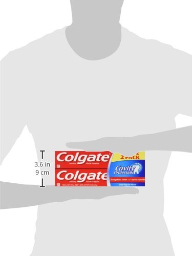 Colgate Cavity Protection Toothpaste with Fluoride – 6 Ounce Twin Pack