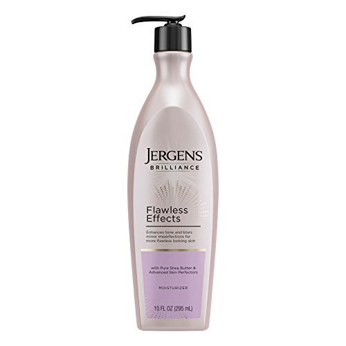 Jergens Brilliance Flawless Effects Body Moisturizer, for Balanced Skin Tone, 10 Ounce Pump, with Sheer Blush Pigments…