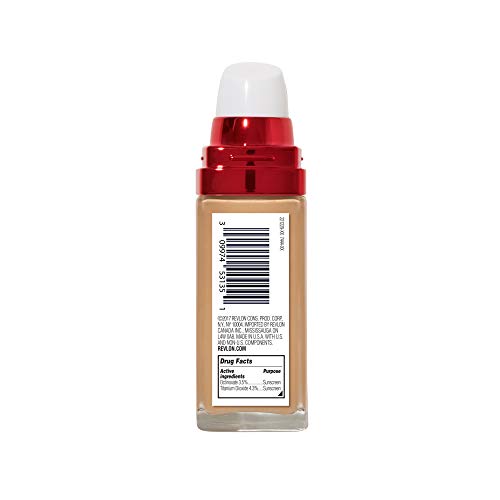 Liquid Foundation by Revlon, Age Defying 3XFace Makeup, Anti-Aging and Firming Formula, SPF 30, Longwear Medium…
