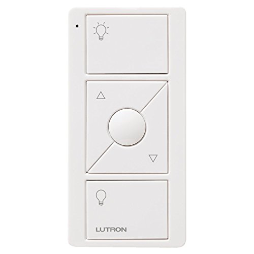 Lutron Caséta Wireless Single-Pole/3-Way Smart Lighting Lamp Dimmer and Remote Kit | P-PKG1P-WH | White