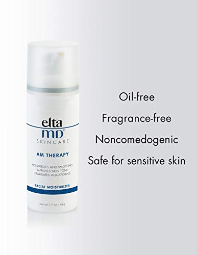 EltaMD AM Therapy Facial Moisturizer Lotion, Lightweight Face Moisturizer for Women with Hyaluronic Acid, Hydrates and…