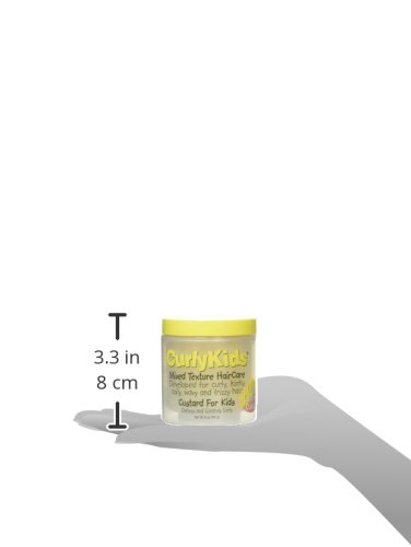 CurlyKids Mixed Haircare Custard for Kids, Yellow 6 Ounce