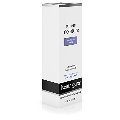 Neutrogena Oil Free Moisture Daily Hydrating Facial Moisturizer & Neck Cream with Glycerin – Fast Absorbing Ultra Gentle…