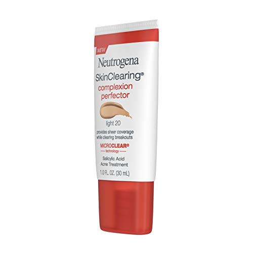 Neutrogena SkinClearing Complexion Perfector Sheer Tinted Facial Moisturizer with Salicylic Acid Acne Medicine, Non…
