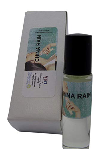 Jane Bernard CHINA RAIN Perfume Body Oil_Unisex Fragrance_10ml_1/3 Oz_Grade A Roll On; Long Lasting.-Fits in Purse or…