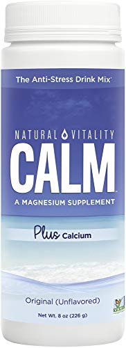 Natural Vitality Calm PLUS Calcium Supplement Powder, Original – 8 ounce (Packaging May Vary)