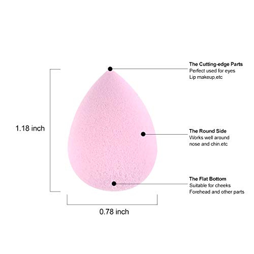 Snowflakes Mini Beauty Makeup Sponge Blender for Eyes, Small Makeup Sponges Mini Under Eyes 6 pcs,Latex Free.