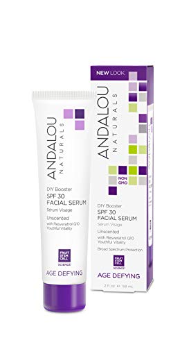 Andalou Naturals DIY Booster SPF 30 Facial Serum Unscented, 2 Ounce