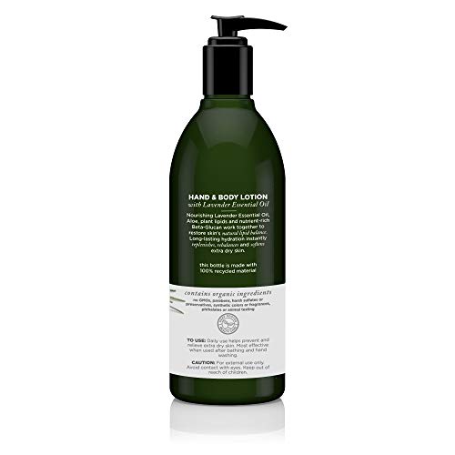 Avalon Organics Hand & Body Lotion, Nourishing Lavender, 12 Oz
