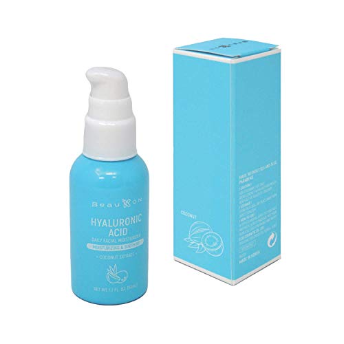 BeauKON Hyaluronic Acid with Coconut Extract, Daily Facial Moisturizer, Moisturizing and Hydrating Cream for Face…