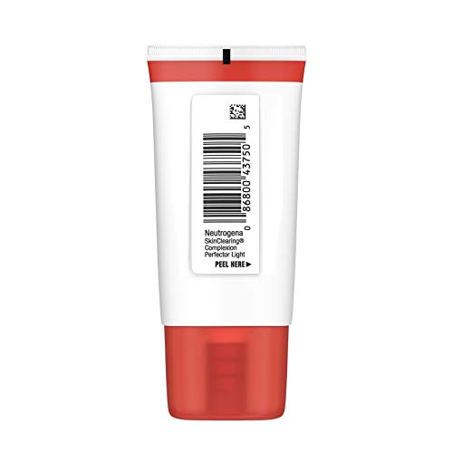 Neutrogena SkinClearing Complexion Perfector Sheer Tinted Facial Moisturizer with Salicylic Acid Acne Medicine, Non…