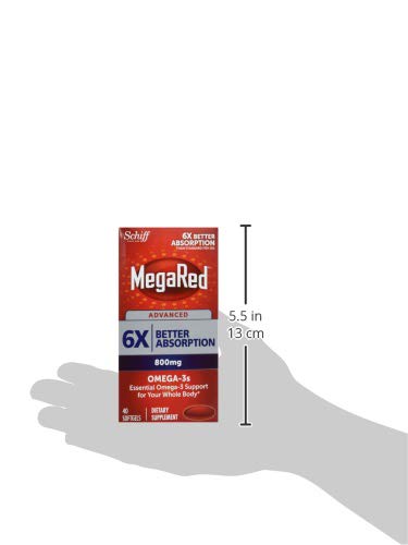 Megared MEGARED® Advanced 6X Absorption Omega – 800mg 12/40 ct, 40 Count