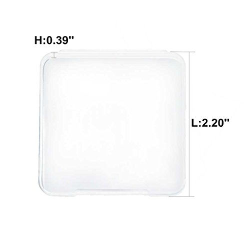 KOOBA 2pcs Square Makeup Sponges with 1 Travel Case, Beauty Face Primer Compact Powder Puff, Blender Sponge Replacement…