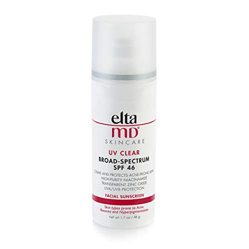 EltaMD UV Clear SPF 46 Face Sunscreen, Broad Spectrum Sunscreen for Sensitive Skin and Acne-Prone Skin, Oil-Free Mineral…