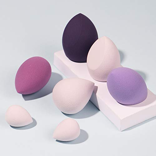 Anne’s Giverny Makeup Blender Sponge Set-7pcs Soft Beauty Foundation Blending Eggs – for All Kinds of Cosmetics, Liquid…