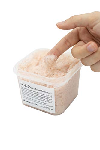 Davines SOLU Sea Salt Scrub Cleanser | Refresh and Clarify Hair and Scalp | Remove Residue And Impurities