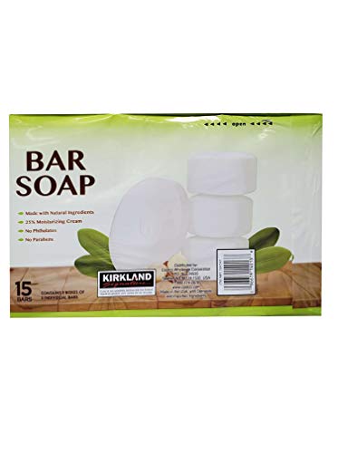 Kirkland Signature Bar soap made with 5% Shea Butter 15 bars 4.2 LB