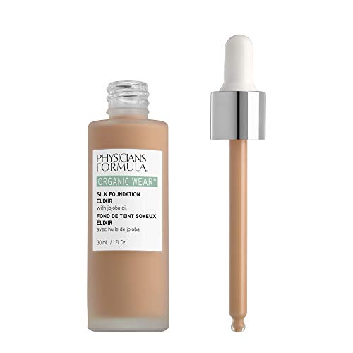 Physicians Formula Organic Wear All Natural Liquid Foundation Elixir Light-to-Medium, Full Coverage | Dermatologist…