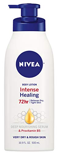NIVEA Intense Healing Body Lotion, 72 Hour Moisture for Dry to Very Dry Skin, Body Lotion for Dry Skin, 16.9 Fl Oz Pump…