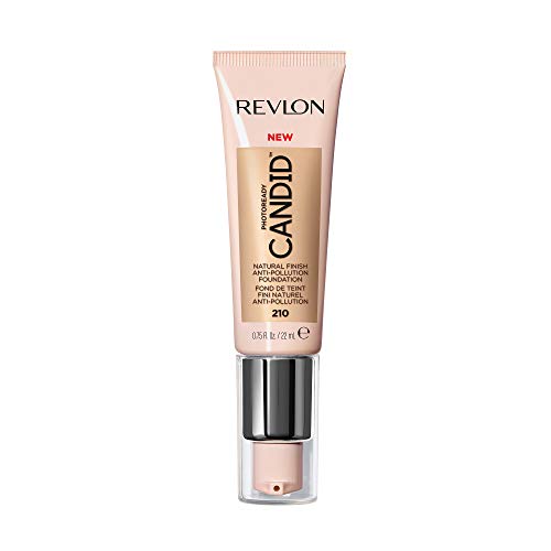 Revlon PhotoReady Candid Natural Finish Foundation, with Anti-Pollution, Antioxidant, Anti-Blue Light Ingredients, 210…