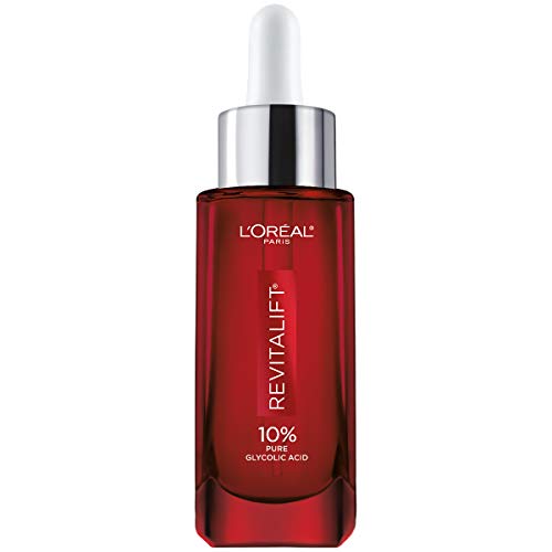 L’Oreal Paris Revitalift 10% Pure Glycolic Acid Face Serum, Visibly Evens Tone & Reduce Wrinkles, Fragrance Free 1.0 fl…