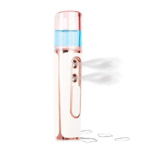 annhuabeauty Nano Facial Mister, Double Hole Portable Cool Mist Moisturizing Face Eye Lash Mister, Facial Sprayer for…