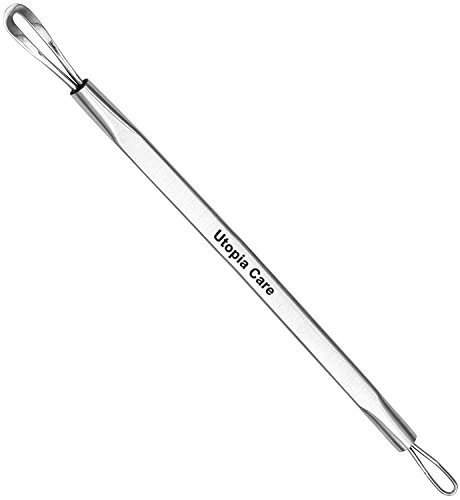 Utopia Care – Professional Blackhead and Blemish Remover – Pimple Comedone Removal 2-in-1 Extractor Tool – Spectrum Blue