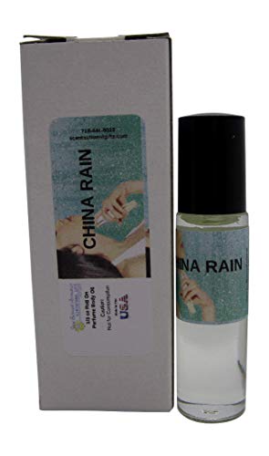 Jane Bernard CHINA RAIN Perfume Body Oil_Unisex Fragrance_10ml_1/3 Oz_Grade A Roll On; Long Lasting.-Fits in Purse or…