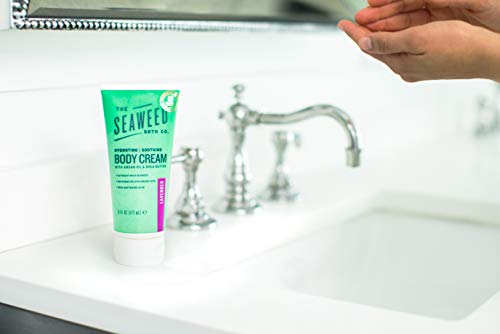 Seaweed Bath Co. Hydrate Body Cream, Lavender Scent, 6 Ounce, Sustainably Harvested Seaweed, Kukui Oil, Hyaluronic Acid…