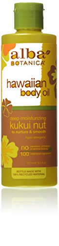 Alba Botanica Hawaiian, Kukui Nut Body Oil, 8.5 Ounce