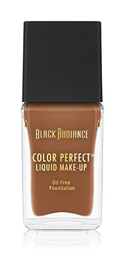Black Radiance Color Perfect Liquid Full Coverage Foundation Makeup, Caramel, 1 Fluid Ounce