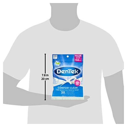 DenTek Comfort Clean Floss Picks, Silky Comfort Floss, 150 Count