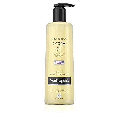 Neutrogena Body Oil, Light Sesame Formula, Fragrance Free, 8.5 Ounce