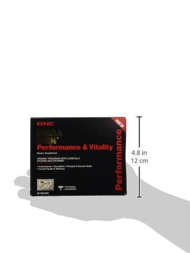 GNC Mega Men Performance & Vitality Vitapak Program 30 Paks – New