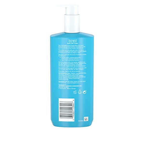 Neutrogena Hydro Boost Fragrance-free Hydrating Body Gel Cream, 16 Ounce