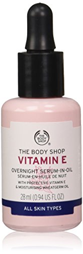 The Body Shop Vitamin E Overnight Serum-In-Oil – Nourishes, Softens & Restores – For All Skin Types – 1 oz