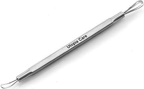 Utopia Care – Professional Blackhead and Blemish Remover – Pimple Comedone Removal 2-in-1 Extractor Tool – Spectrum Blue